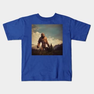 Sasquatch in Nature Kids T-Shirt